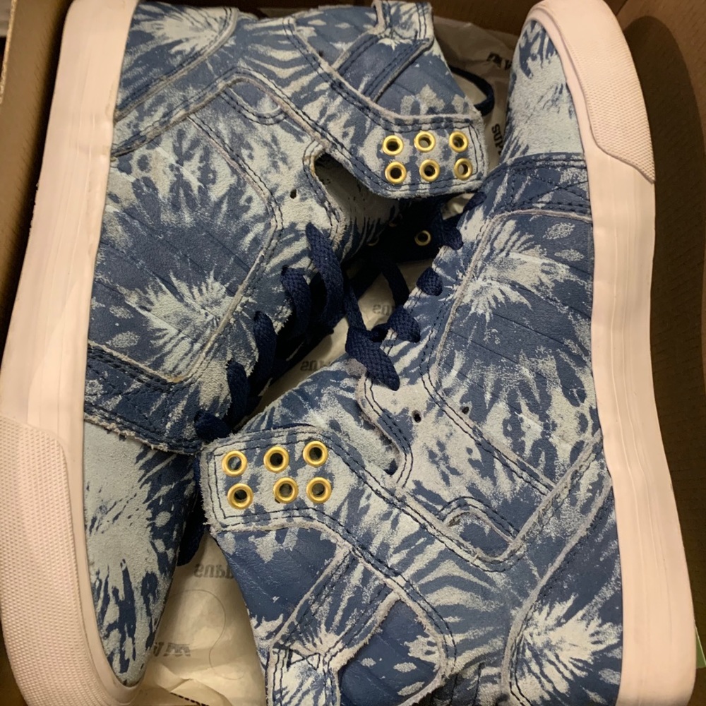 Blue skytop Supra Sneakers